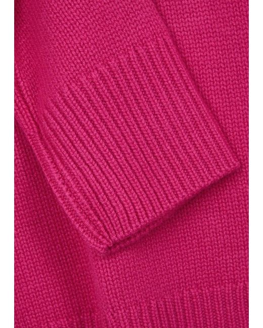 Lisa Yang Pink Kiki Cashmere Polo Jumper