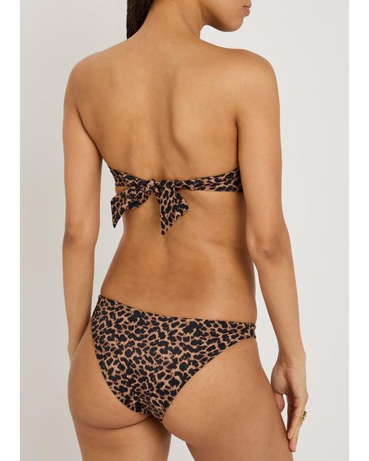 Away That Day Black Almalfi-Print Bikini Briefs