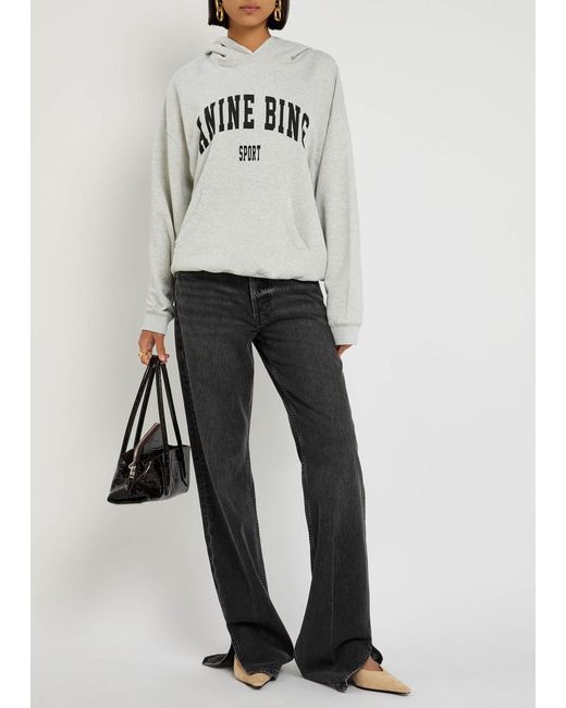 Anine Bing Black Roy Straight-Leg Jeans