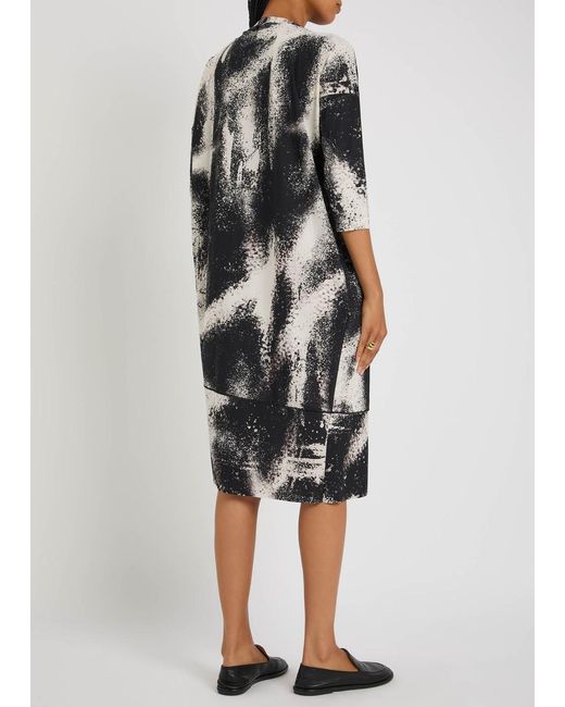 High Black Prelude Printed Stretch-Polyamide Midi Dress