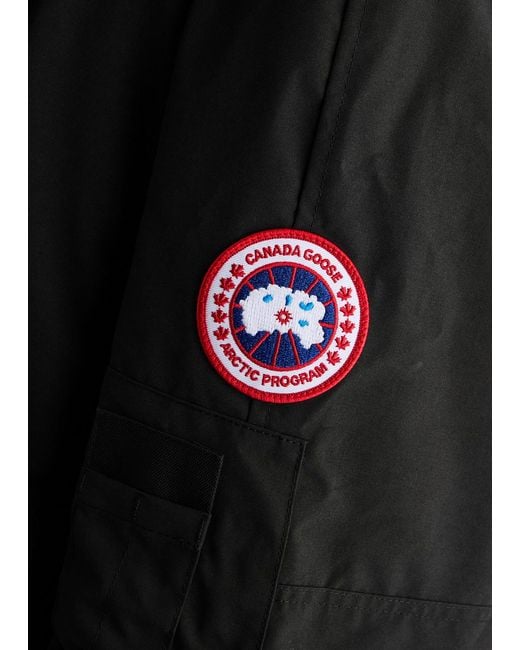 Canada Goose Black Chilliwack Hooded Shell Bomber Jacket
