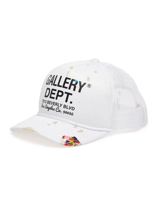 GALLERY DEPT. White Workshop Logo-print Trucker Cap for men