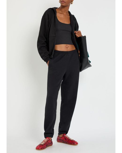 Skims Black Cotton-Blend Sweatpants