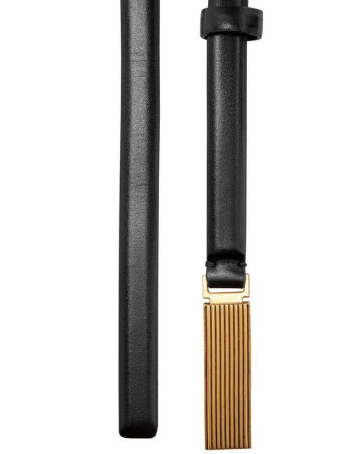Khaite Black Empire Leather Belt