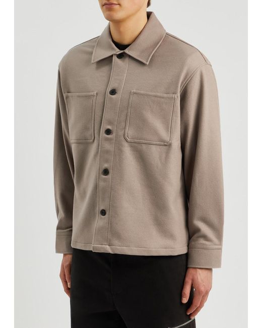 FRAME Brown Wool-blend Overshirt for men