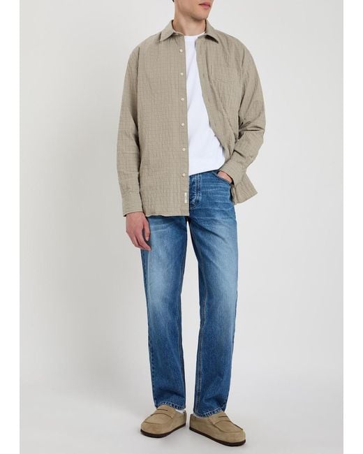 Forét Blue Straight-Leg Denim Jeans for men