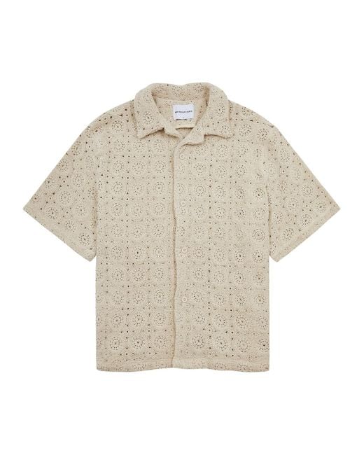 MKI Miyuki-Zoku Natural Crochet Shirt for men