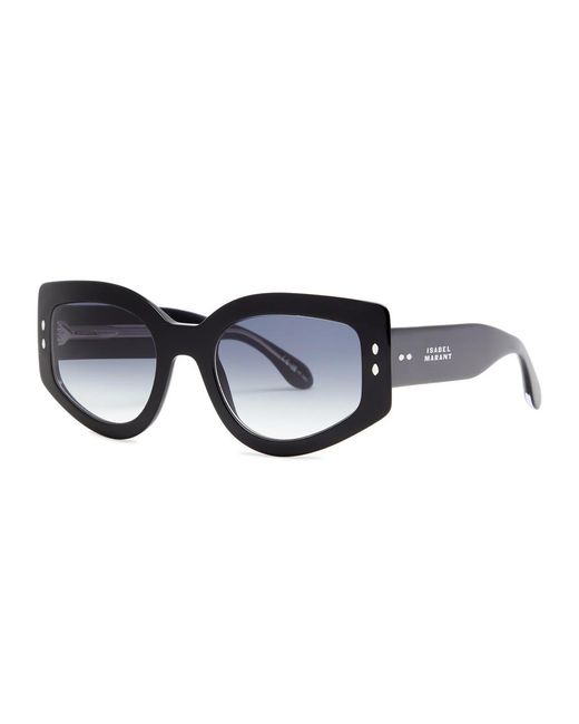Isabel Marant Blue Oversized Cat-eye Sunglasses