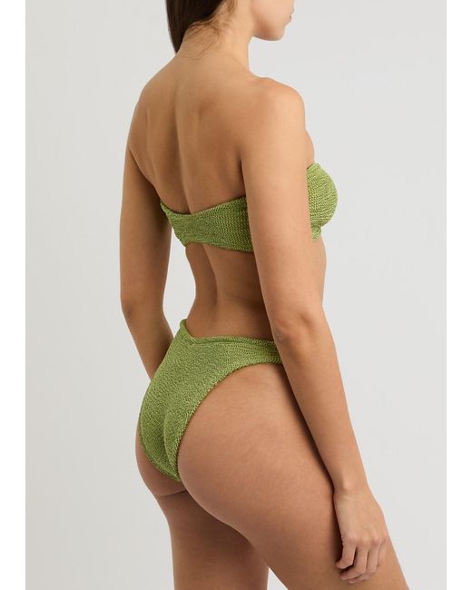 Hunza G Green Gloria Seersucker Bikini