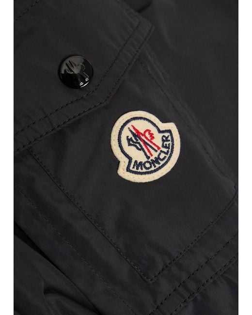 Moncler Black Sayan Hooded Shell Jacket for men