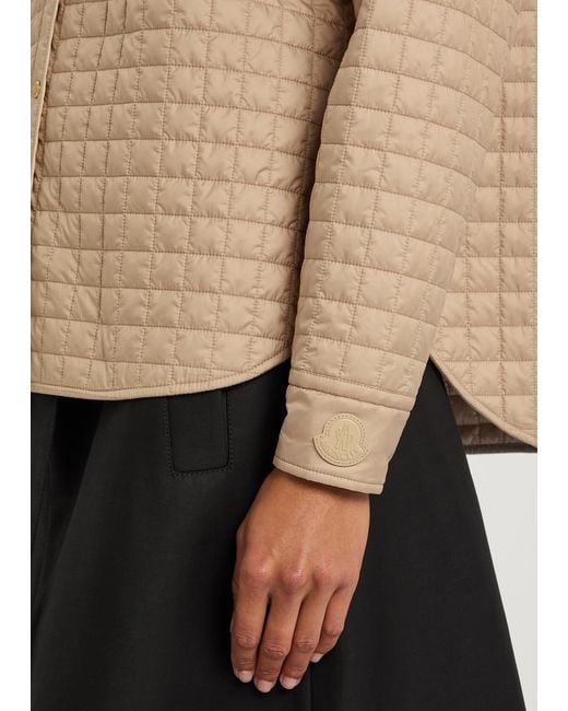 Moncler Natural Quilted Shell Overshirt