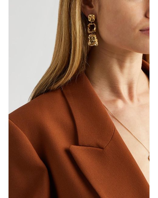 Lea Hoyer Metallic Alma-Plated Drop Earrings