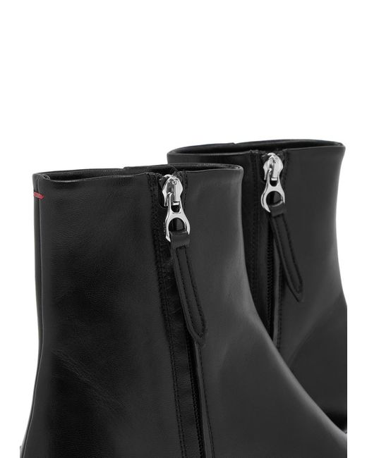Aeyde Black Sofie Leather Ankle Boots