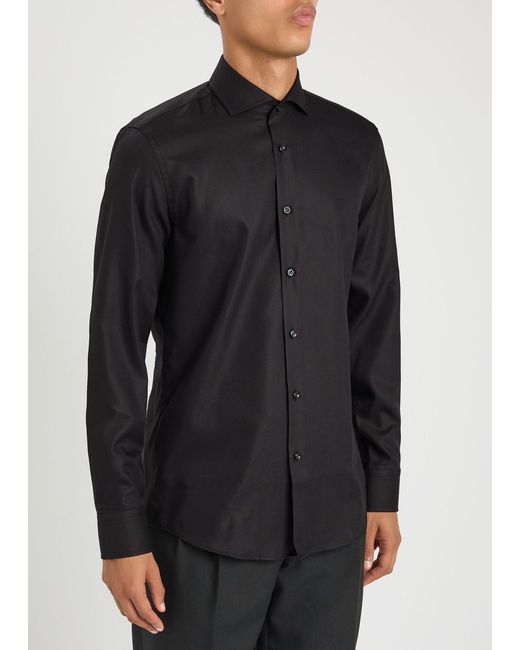 Boss Black Textured Woven Shirt for men
