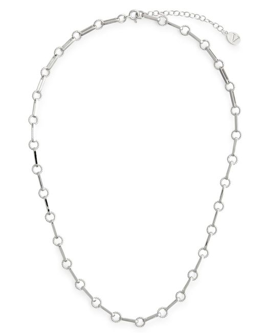 V By Laura Vann White Sterling Chain Necklace