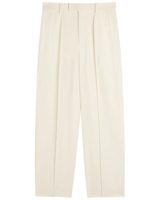 Wardrobe NYC White X Rhw Pintuck Wool Trousers