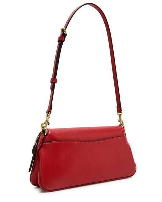 COACH Red Jet Leather Shoulder Bag