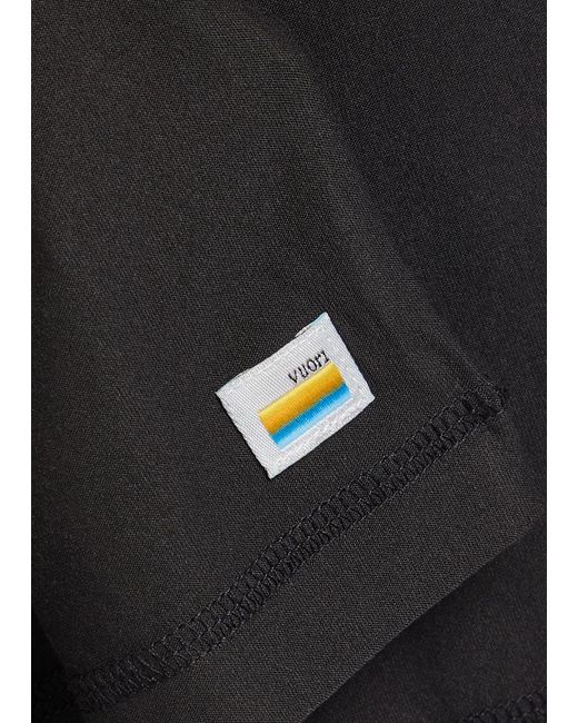vuori Black Strato Tech Stretch-Jersey T-Shirt for men