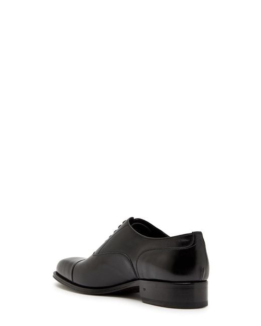 Tom Ford Black Claydon Leather Oxford Shoes for men