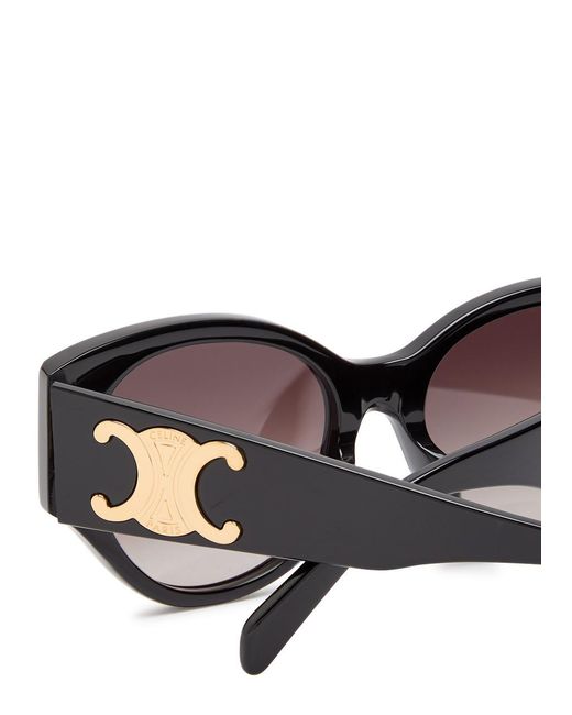 Céline Brown Triomphe Cat-Eye Sunglasses