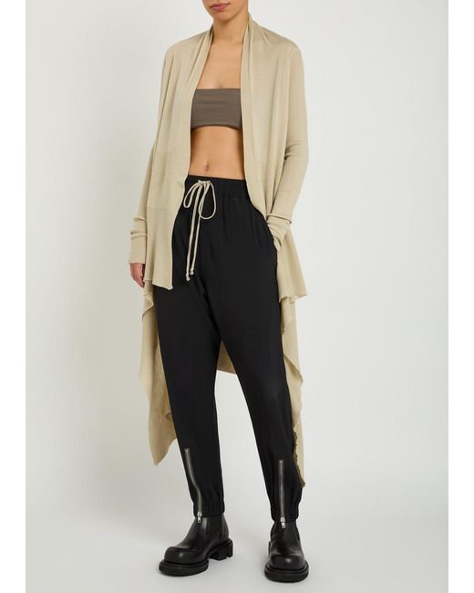 Rick Owens Brown Stretch-Jersey Bandeau Top