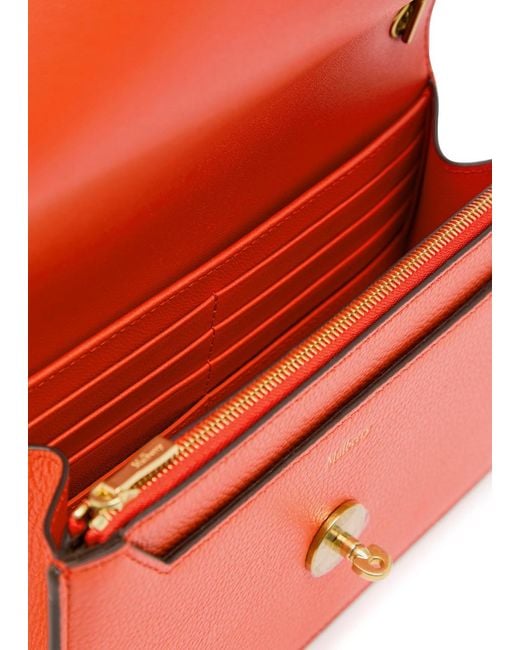 Mulberry Red Darley Small Grained Leather Cross-Body Bag
