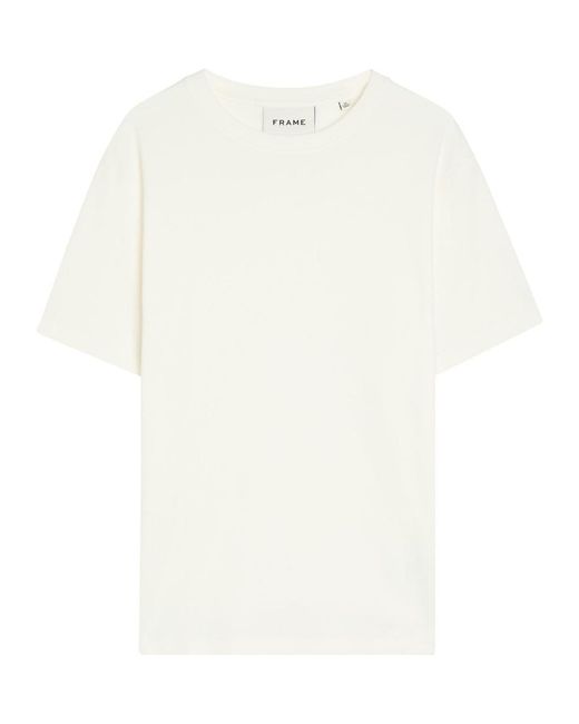 FRAME White Duo Fold Cotton T-Shirt for men
