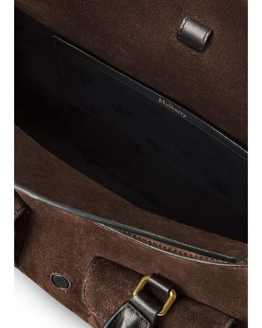 Mulberry Brown Roxanne Small Suede Cross-Body Bag