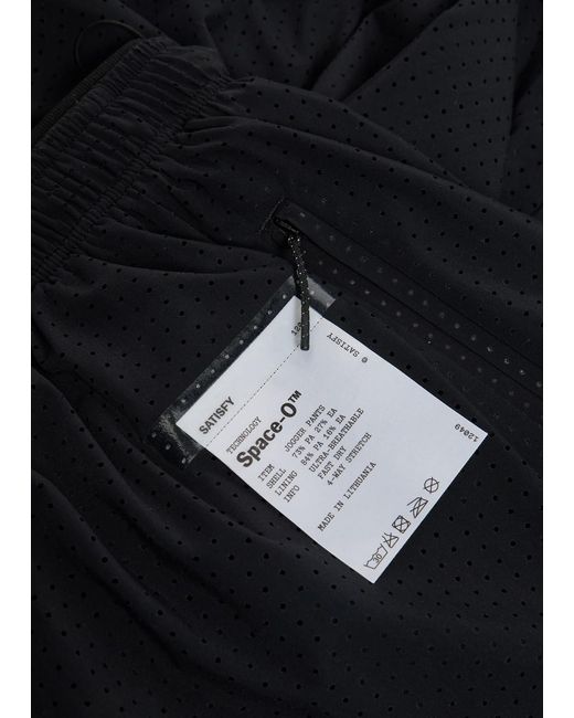 Satisfy Blue Space-O Perforated Stretch-Nylon Trousers for men
