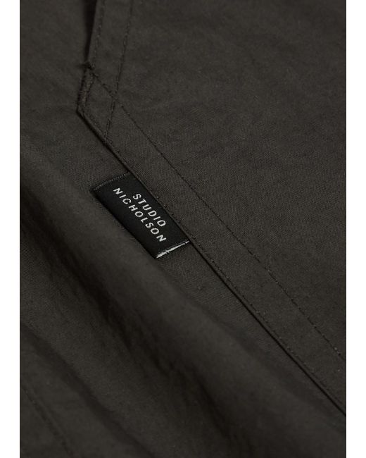 Studio Nicholson Gray Shell Shorts for men