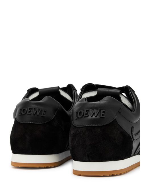 Loewe Black Ballet Runner 2.0 Panelled Leather Sneakers