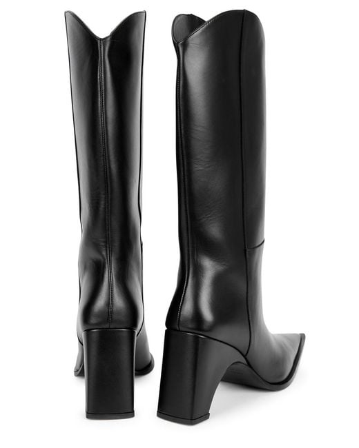 Coperni Black Bridge 90 Leather Mid-calf Boots