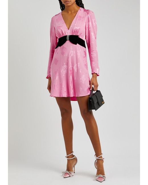 Bambi ruched mini dress red shop
