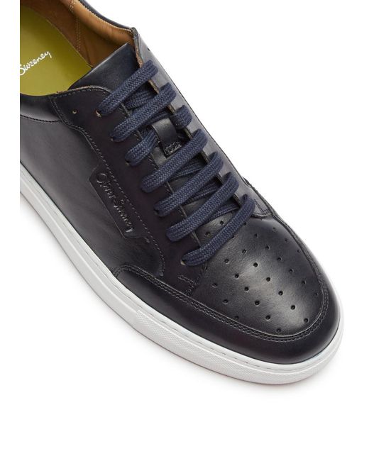 Oliver Sweeney Black Edwalton Leather Sneakers for men