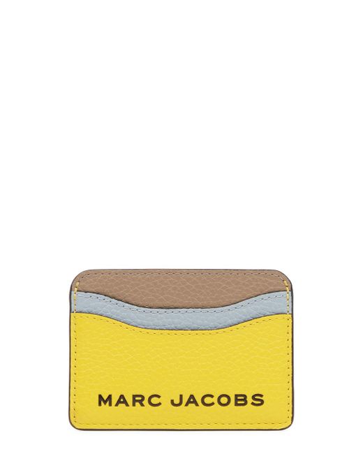 Marc Jacobs The Bold Colourblocked Leather Card Holder in Yellow Lyst UK