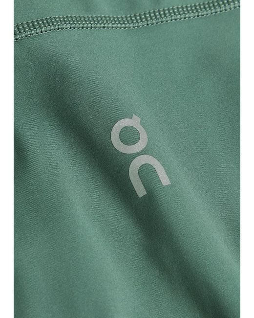 On Shoes Green Core Logo Stretch-Jersey Leggings