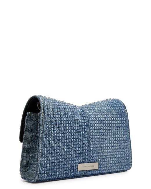 Marc Jacobs Blue The St. Marc Embellished Wallet-On-Chain