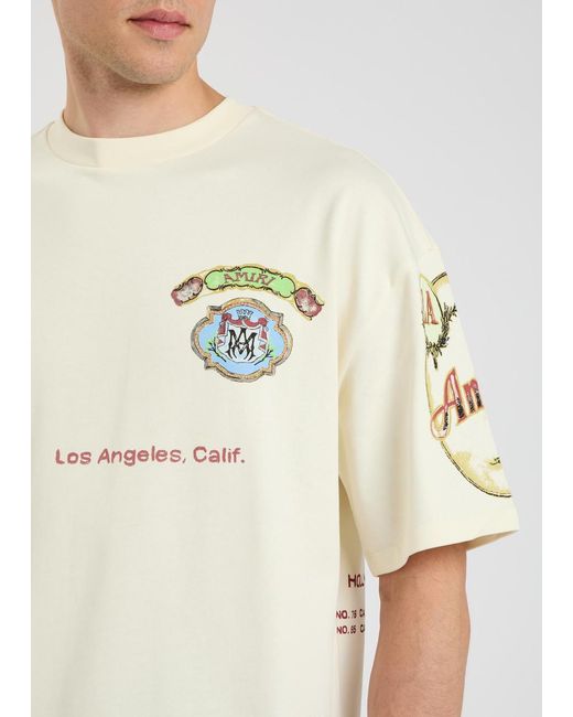Amiri White Vista Hj Skate Printed Cotton T-Shirt for men