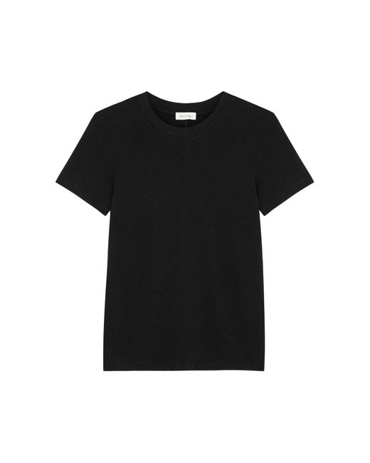 American Vintage Black Sonoma Slubbed Cotton T-Shirt