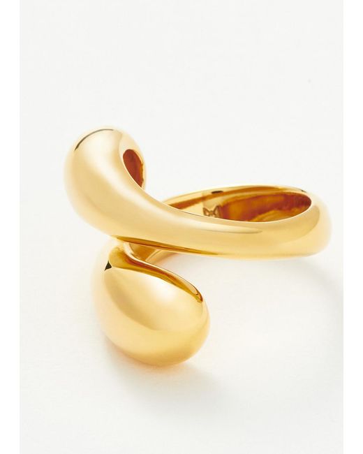 Missoma Metallic Savi Crossover 18kt -plated Ring