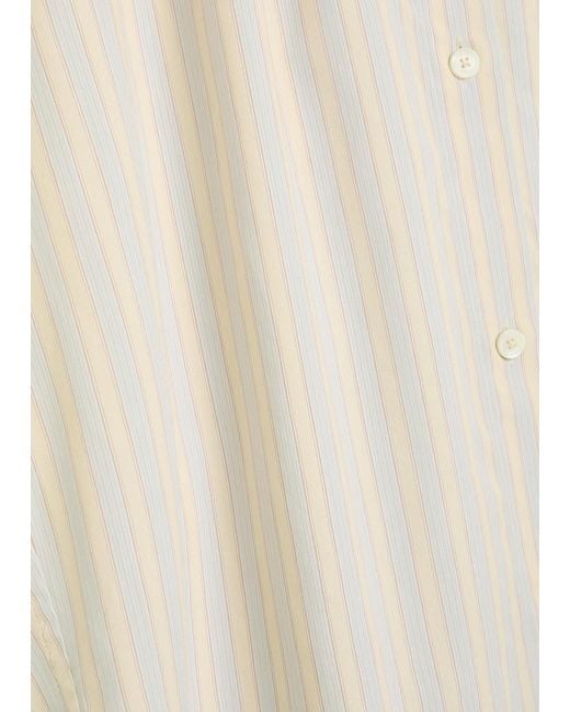 Totême White Striped Woven Shirt