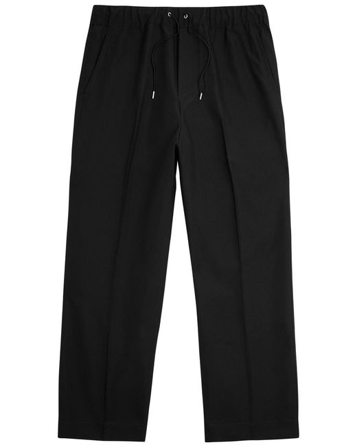 OAMC Black Base Wide-leg Trousers for men