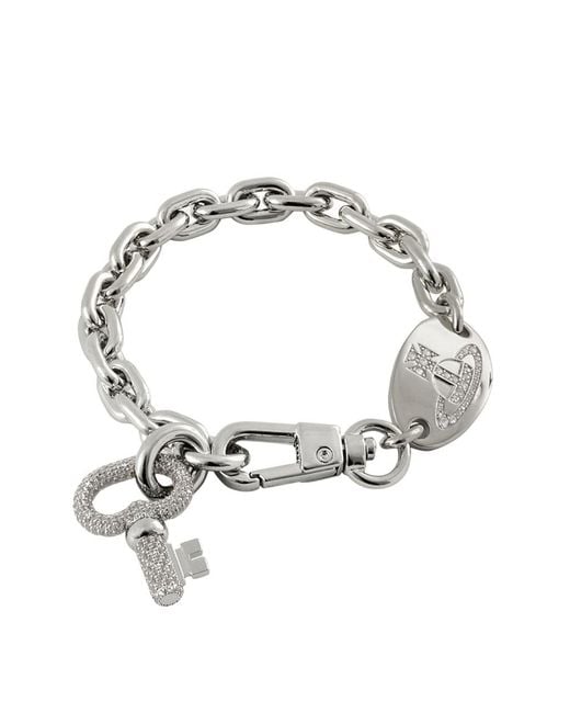 Vivienne Westwood Metallic Ovidia-Plated Bracelet