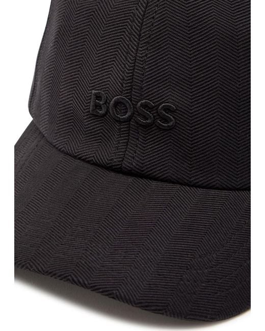 Boss Black Zed Herringbone Cotton Cap for men