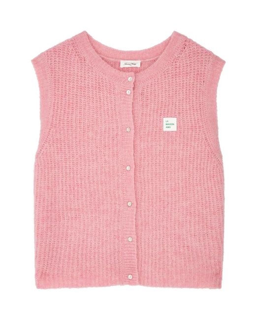 American Vintage Pink G East Logo Knitted Vest