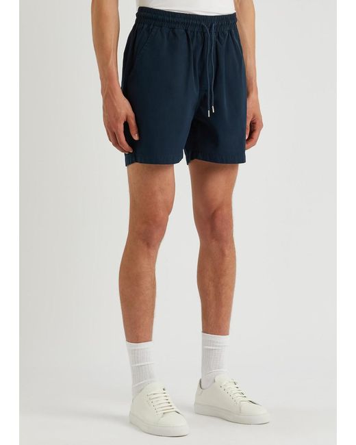 COLORFUL STANDARD Blue Cotton Shorts for men