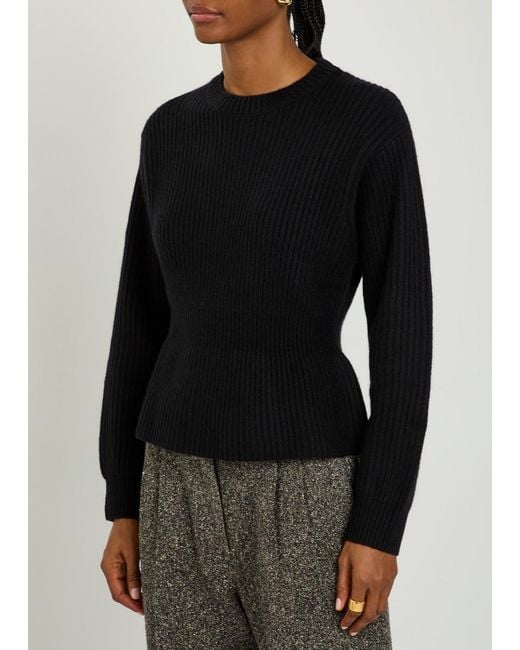 Lisa Yang Black Miriella Cinched Cashmere Jumper