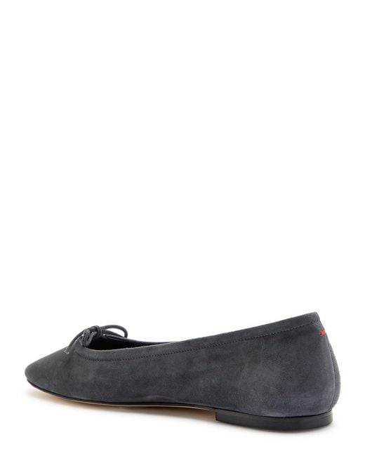 Aeyde Gray Delfina Suede Ballet Flats
