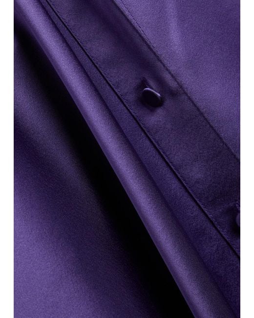 Joseph Purple Dieu Satin Blouse
