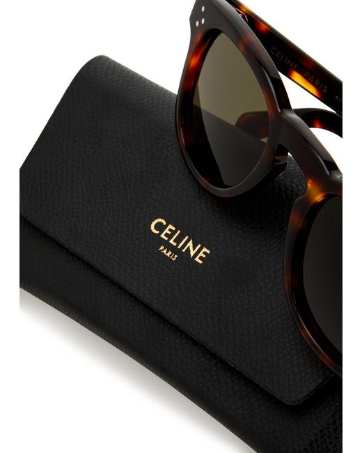 Céline Brown Round-frame Sunglasses , Designer-stamped Arms, 100% Uv Protection